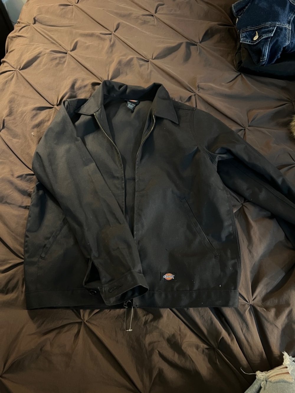 Dickies Black Work-Style Lightweight Shirt Jacket